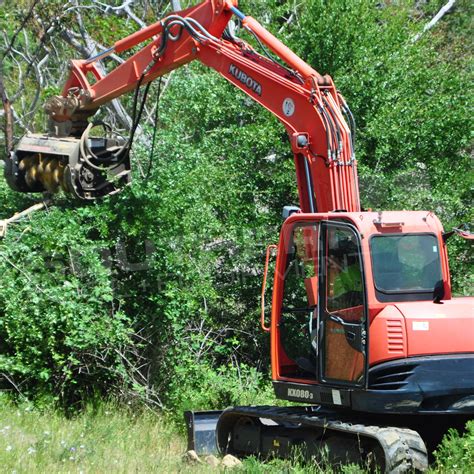 forestry mulcher attachment for excavator